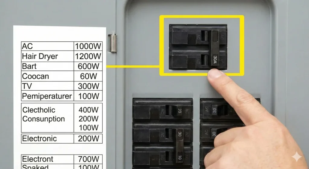 春から一人暮らし！契約アンペアって何？絶対に損しない電力会社の選び方ガイド（2026年版）分電盤のアンペアブレーカーと家電の消費電力目安